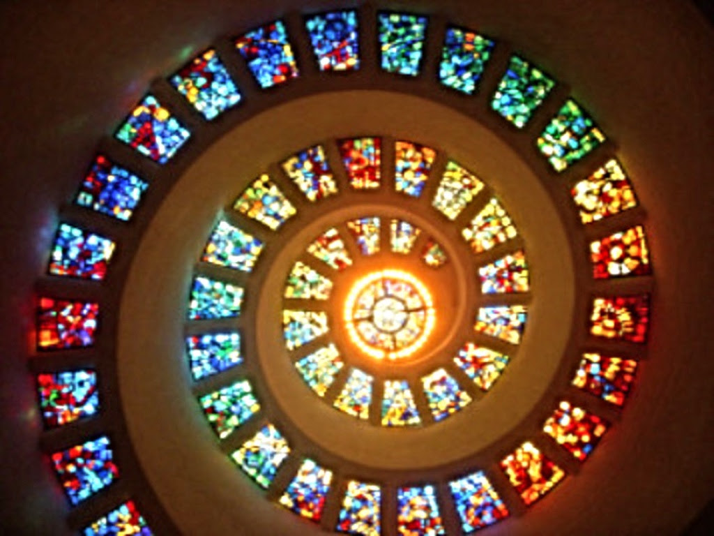 Stain Glass in the Ceiling