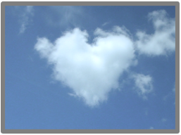 Cloud in the shape of a heart
