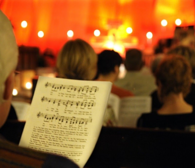 Music Score in church
