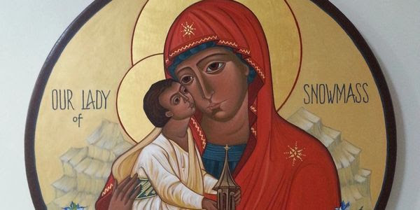 painting of Mary holding mini adult Jesus