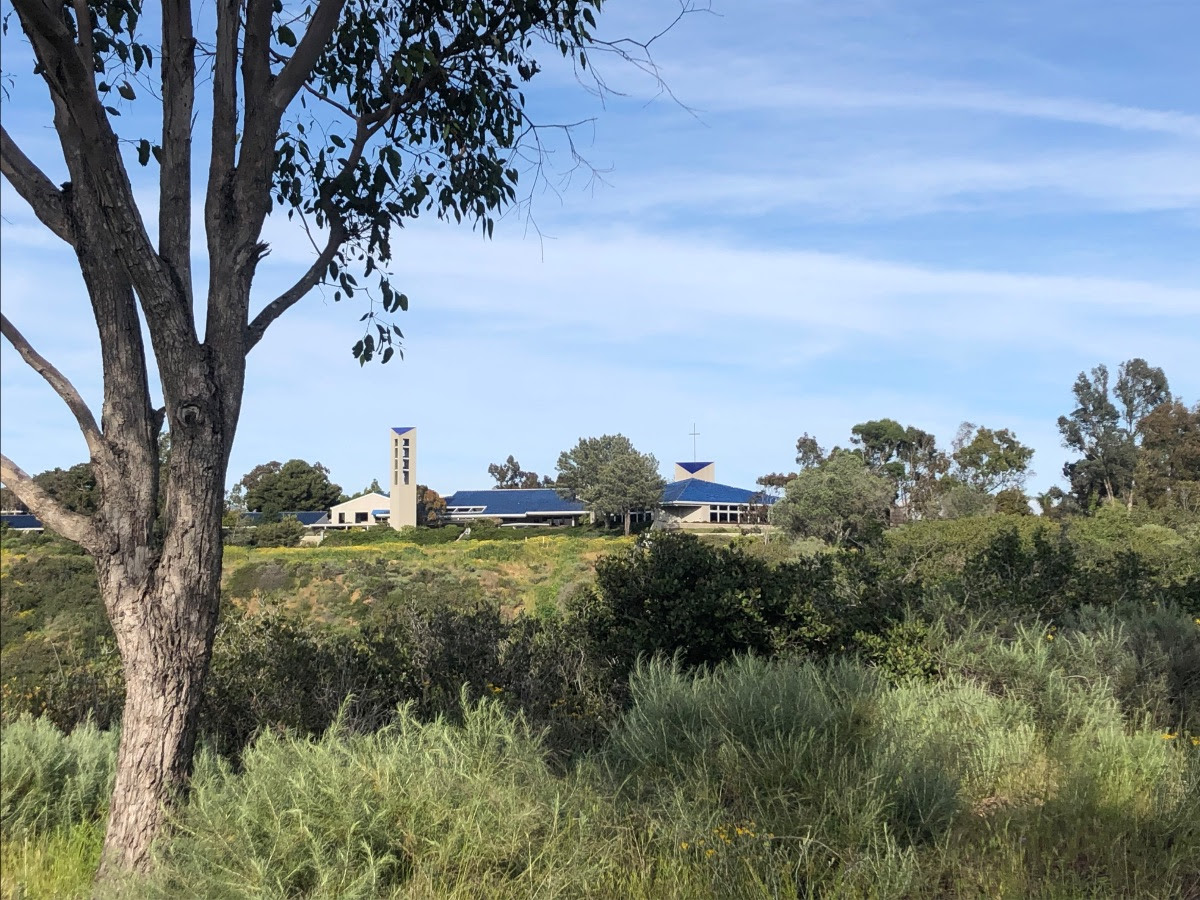 The Prince of Peace Benedictine Monastery<br />
Oceanside, CA viewable in the distance 