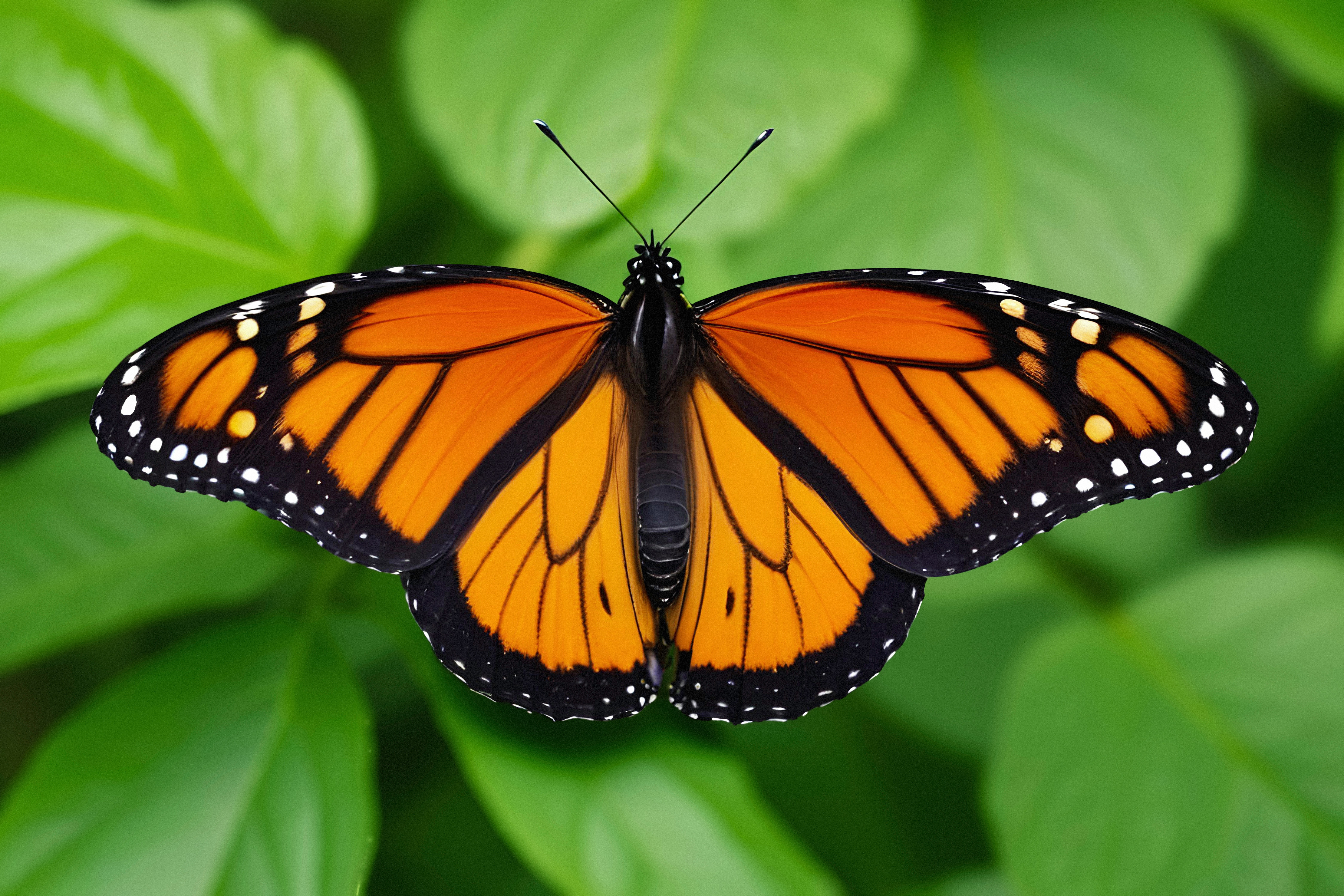 monarch butterfly on a leaf